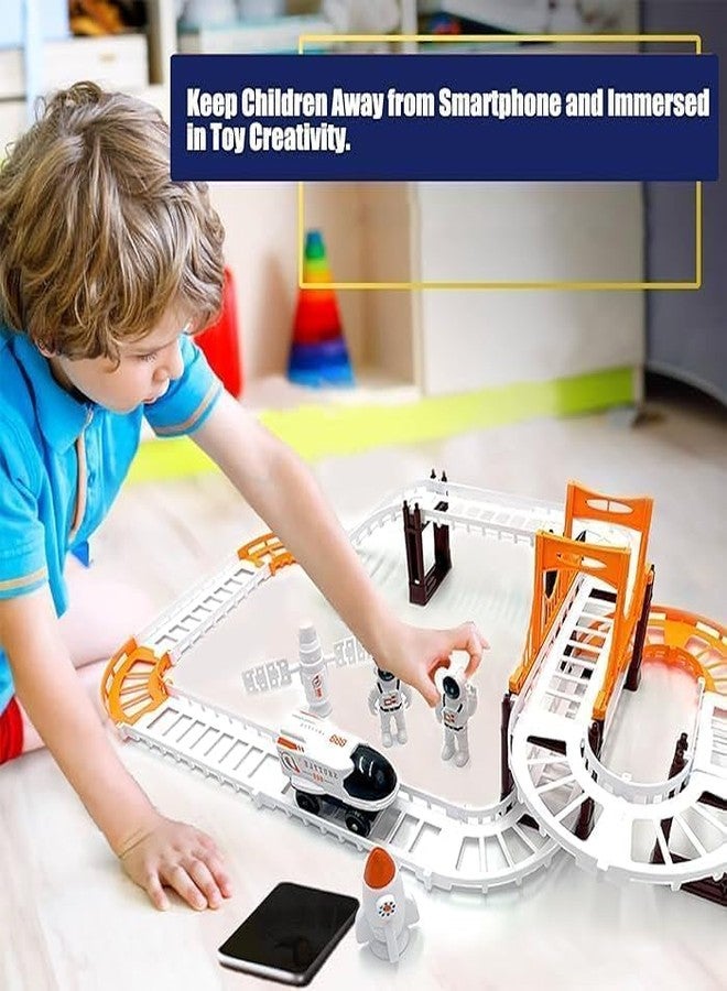 Magicwand Anti-Gravity Rechargeable 46 Pcs Automatic Outer Space Flexible Track Play Set for Kids 【Multi-Colored】【Pack of 1】 - Image 5